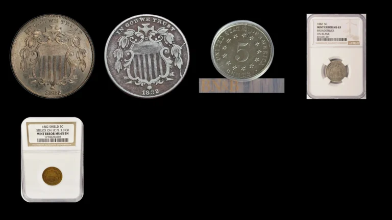 1882 Nickel Errors — error coin photographs