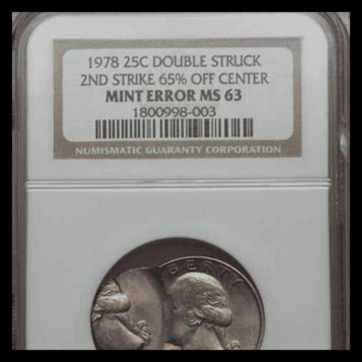 1978 Washington Quarter: Double / Multiple Strike