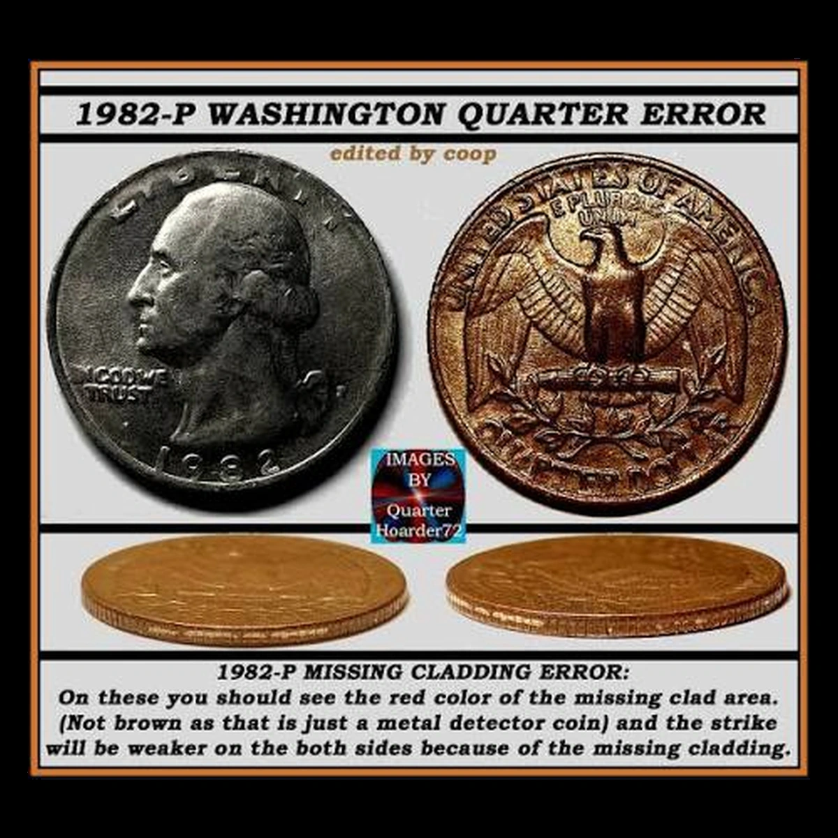 1982 Washington Quarter: Missing Clad Layer