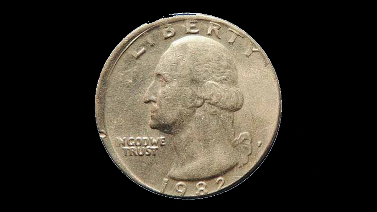 1982 Washington Quarter: Off-Center Strike