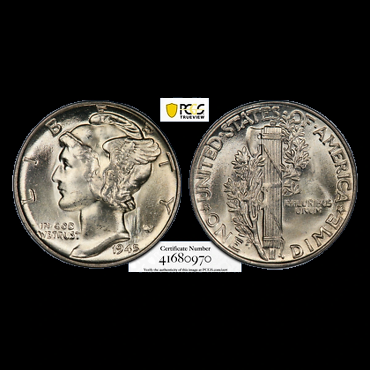 1945 Mercury Dime: Doubled Die Obverse