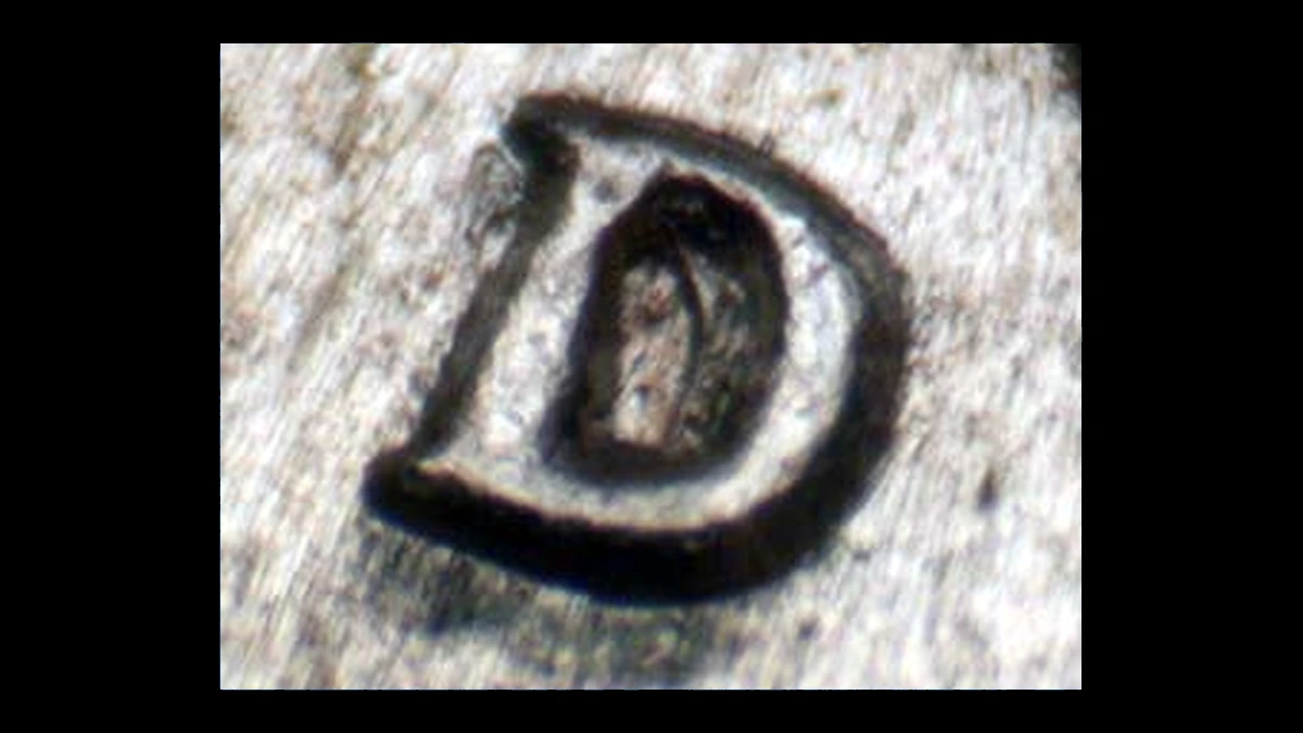 1945 Mercury Dime: Repunched Mintmark