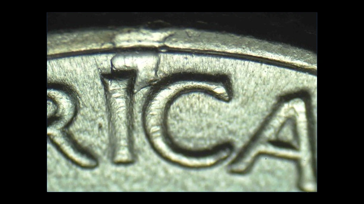 1945 Mercury Dime: Die Crack