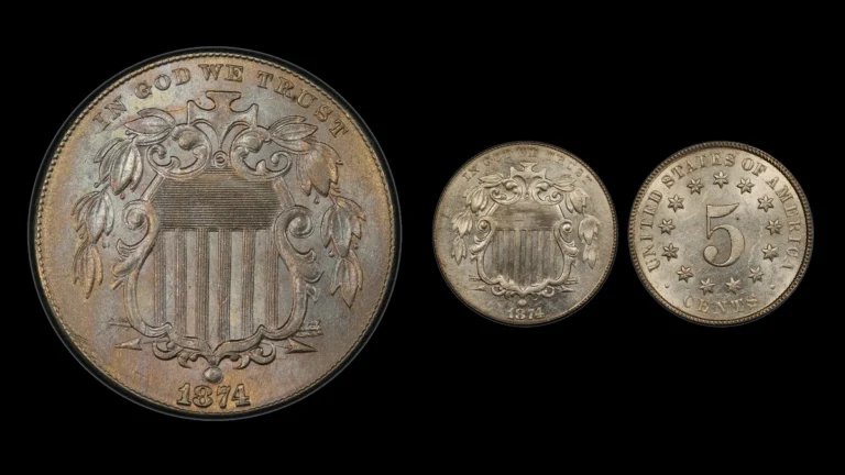 1874 Nickel Errors — error coin photographs