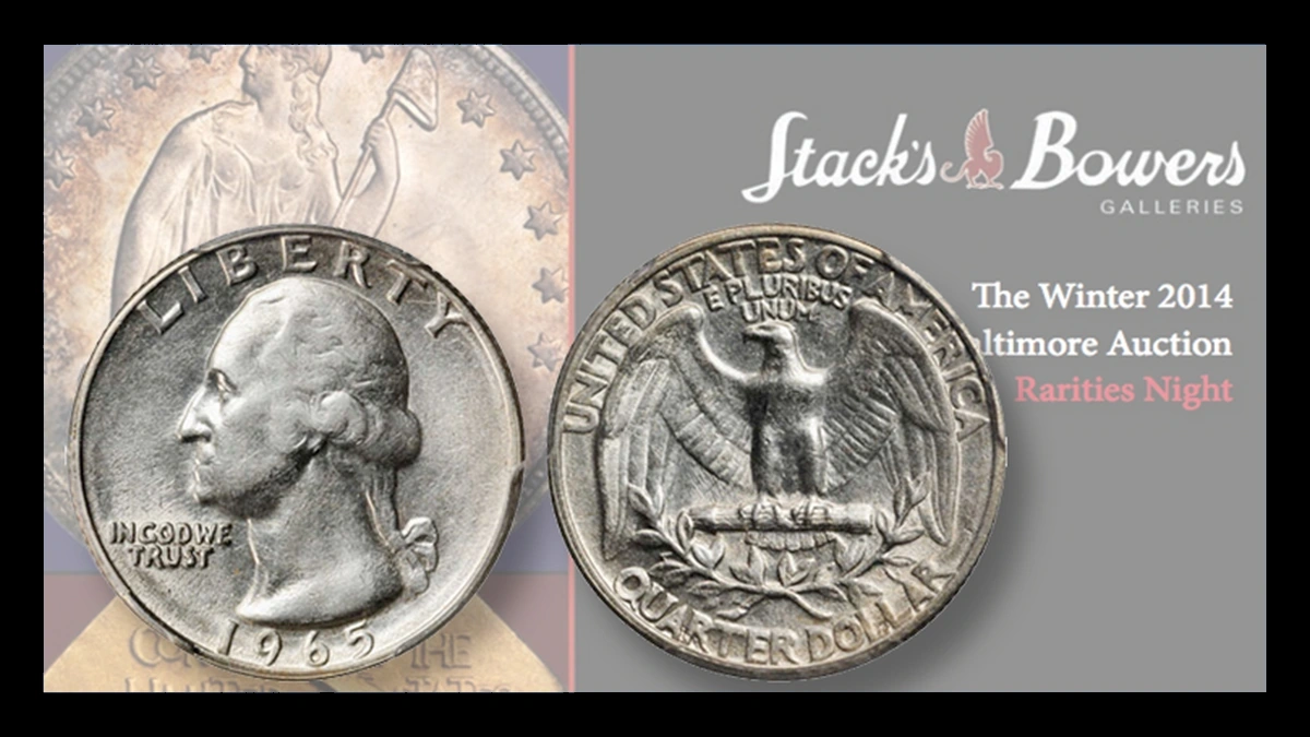 1965 Washington Quarter: Struck on a 90% Silver Planchet