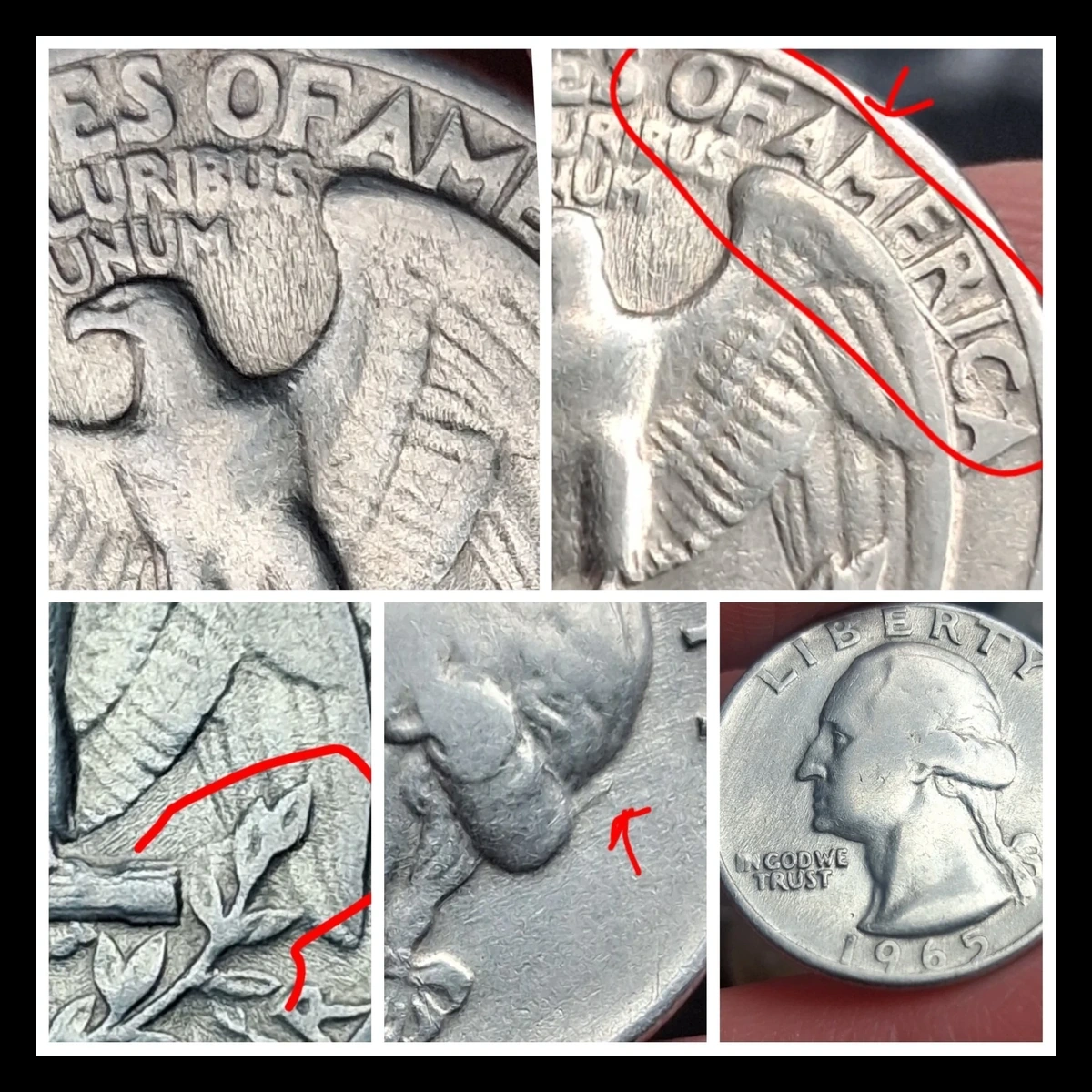 1965 Washington Quarter: Die Clash