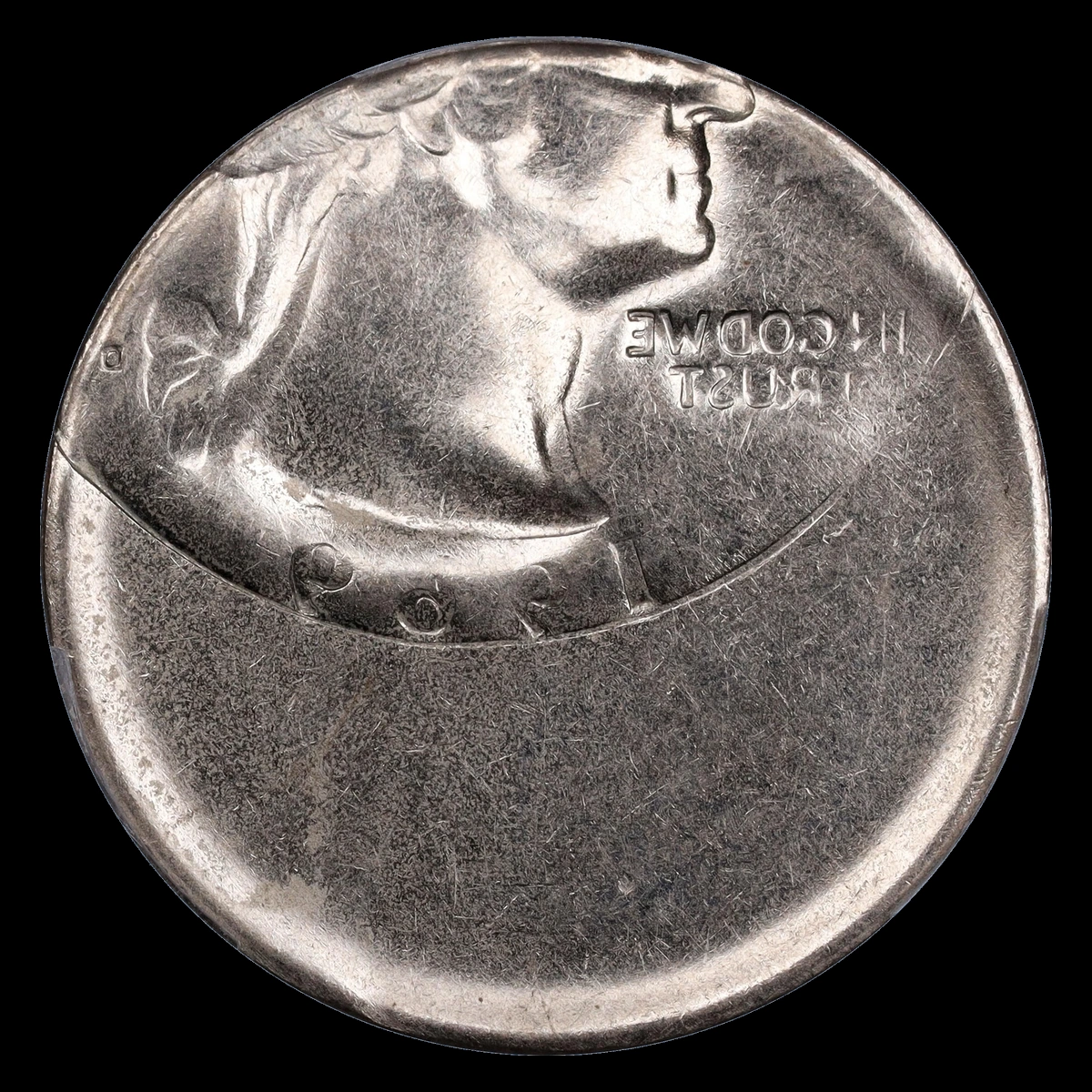 1969 Washington Quarter: Brockage