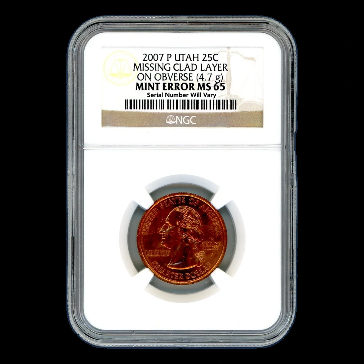 2007 Quarter: Utah — Missing Clad Layer