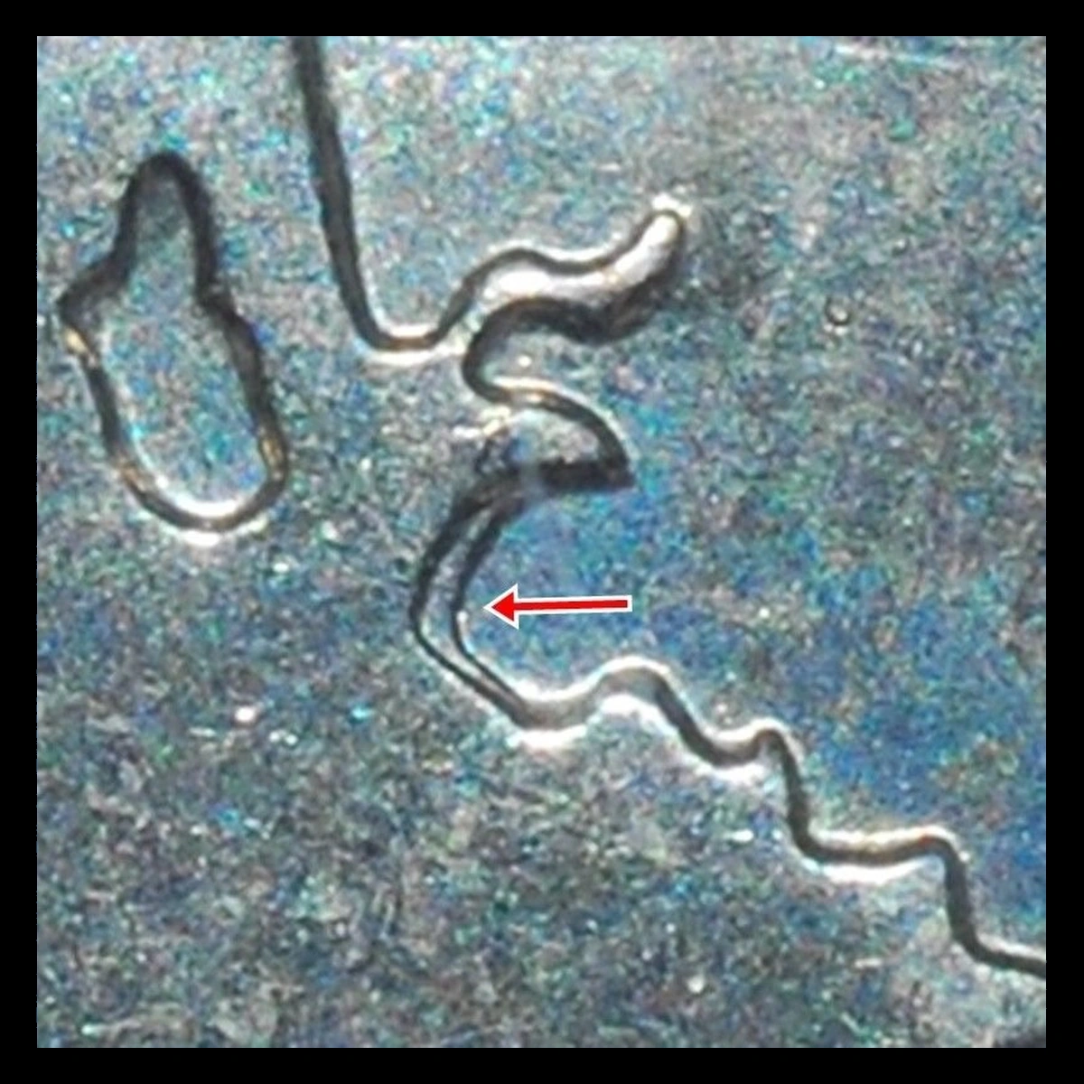 2007 Quarter: Wyoming — Doubled Die Reverse