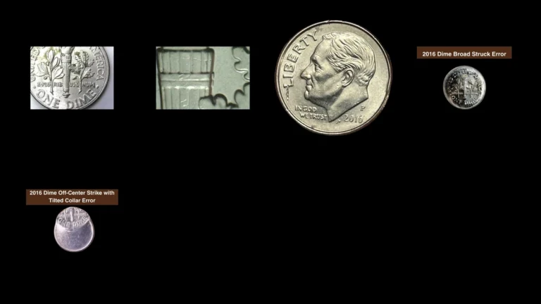 2016 Dime Errors — error coin photographs