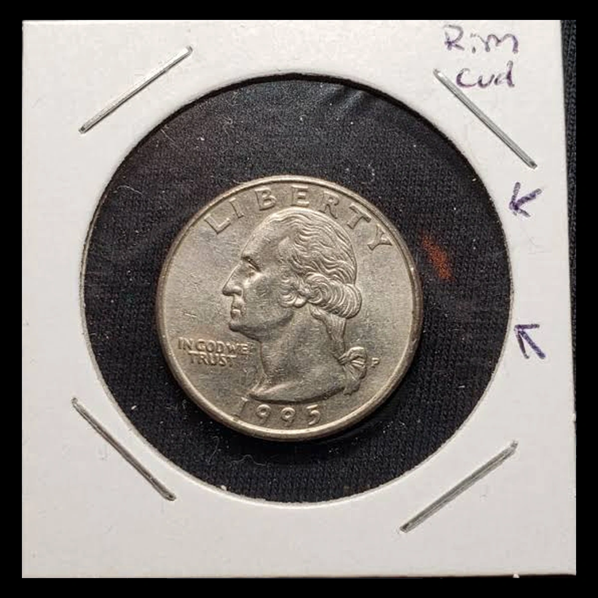 1995 Washington Quarter: Die Break