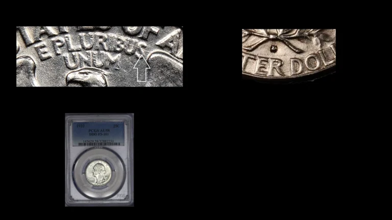 1932 Quarter Errors — error coin photographs