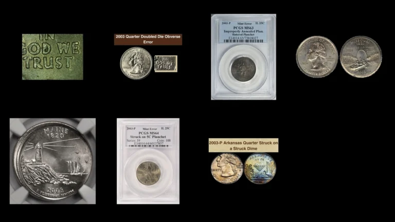 2003 Quarter Errors — error coin photographs