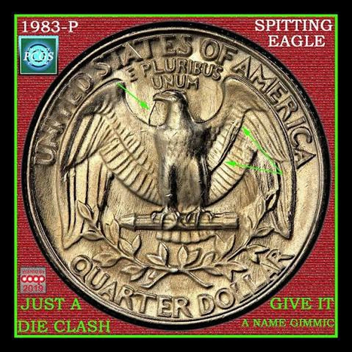 1983 Washington Quarter: Spitting Eagle Die Clash