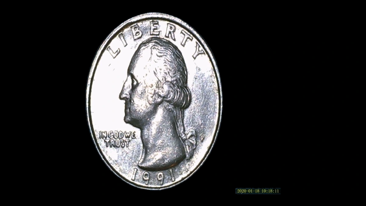 1991 Washington Quarter: Misaligned Die