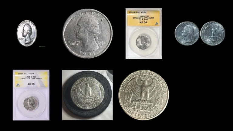 1991 Quarter Errors — error coin photographs
