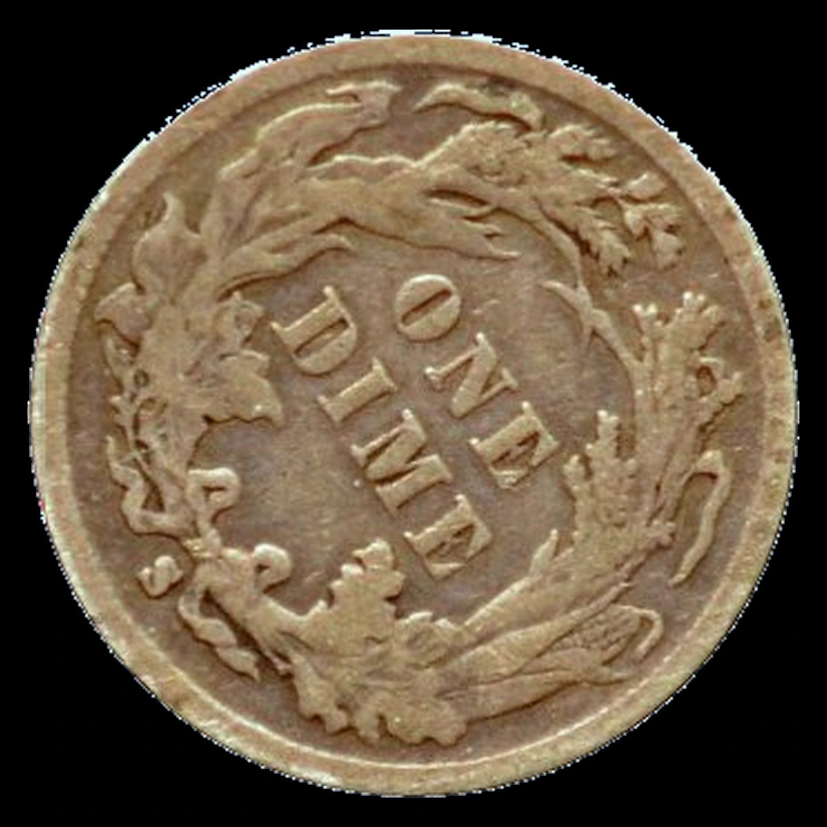 1888 Liberty Seated Dime: Rotated Dies