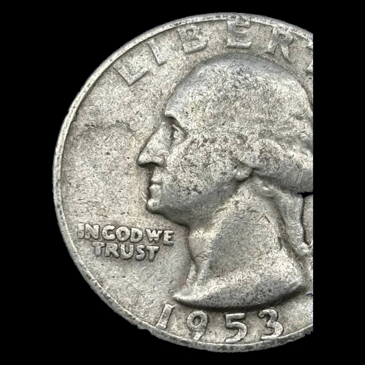 1953 Washington Quarter: Lamination
