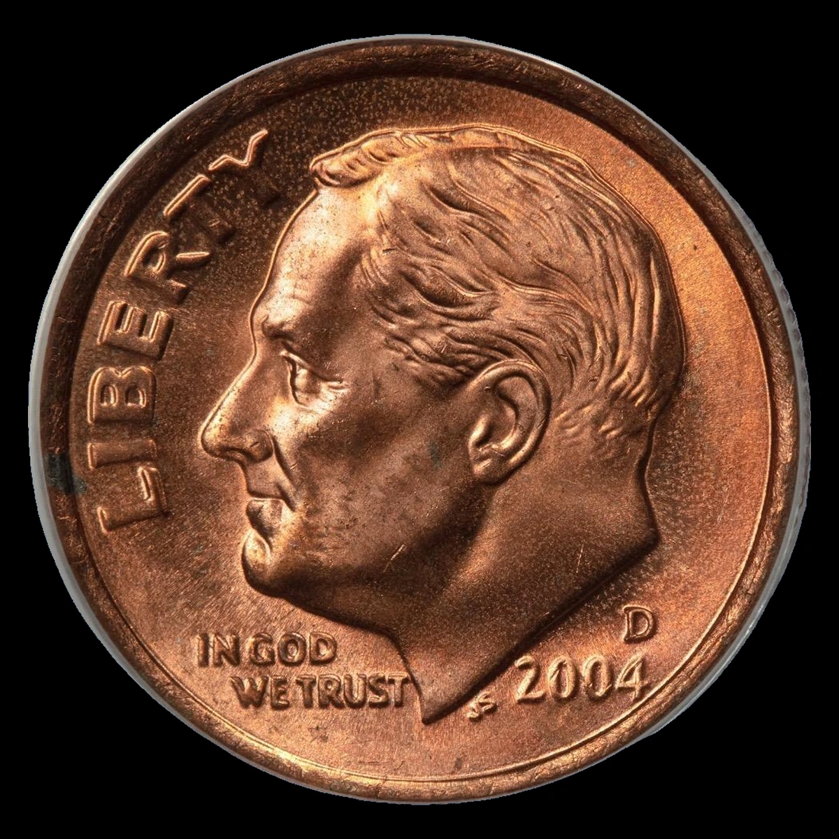 2004 Roosevelt Dime: Improperly Annealed Planchet