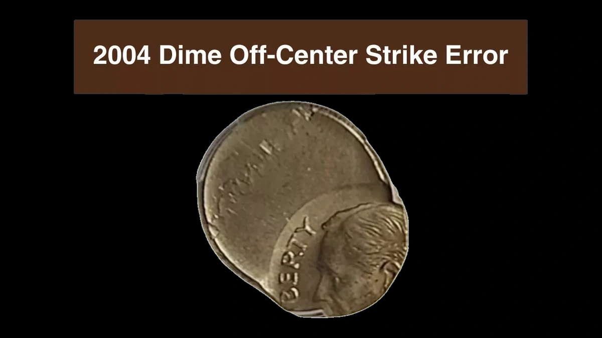 2004 Roosevelt Dime: Off-Center Strike