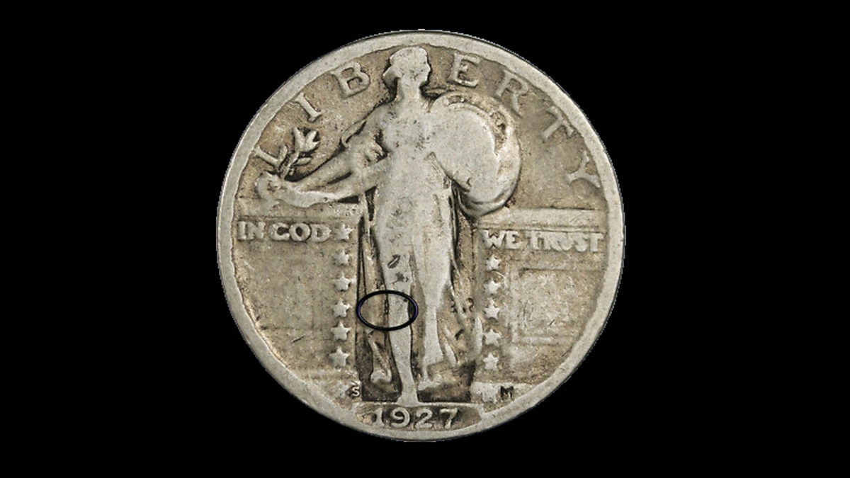 1927 Quarter Errors — error coin photographs