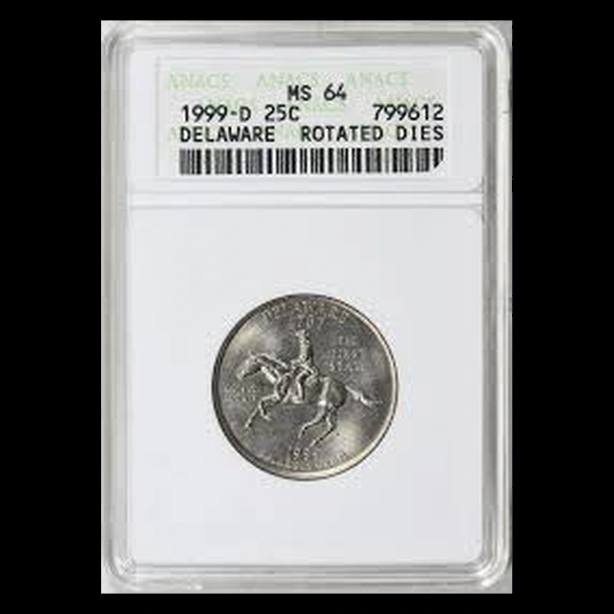 1999 Quarter: Delaware — Rotated Dies