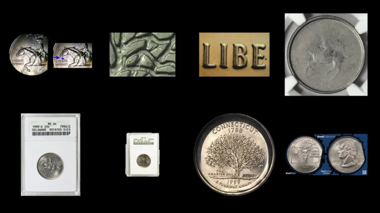 1999 Quarter Errors — error coin photographs