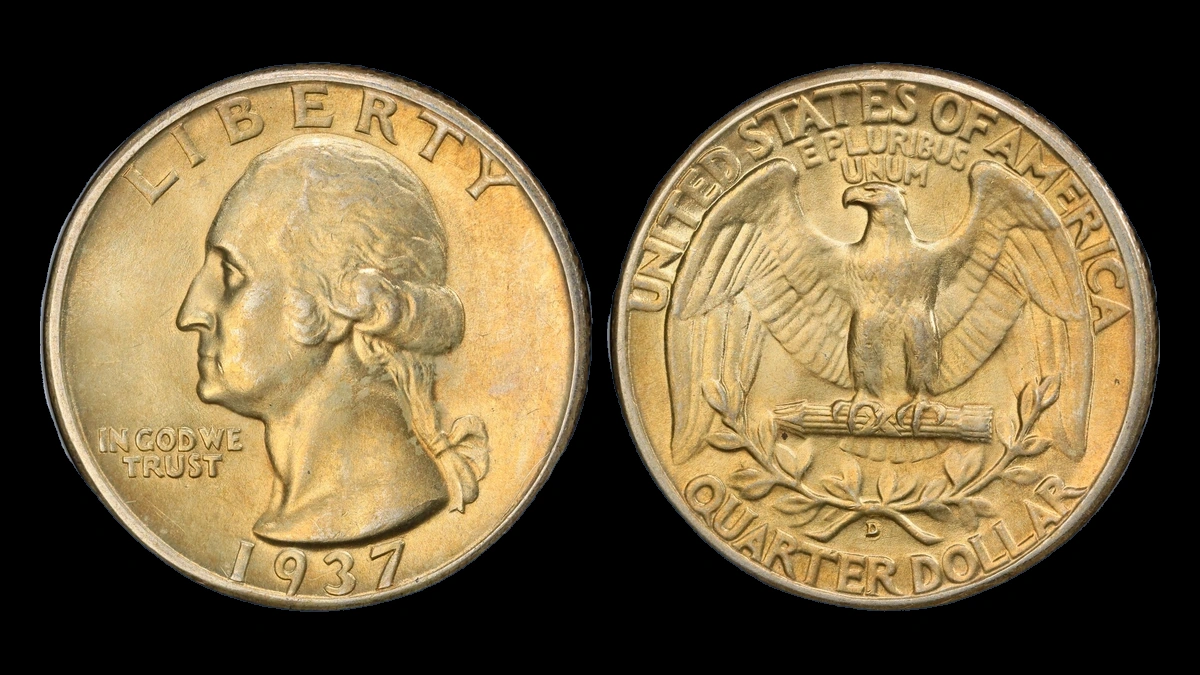 1937 Washington Quarter: Repunched Mintmark