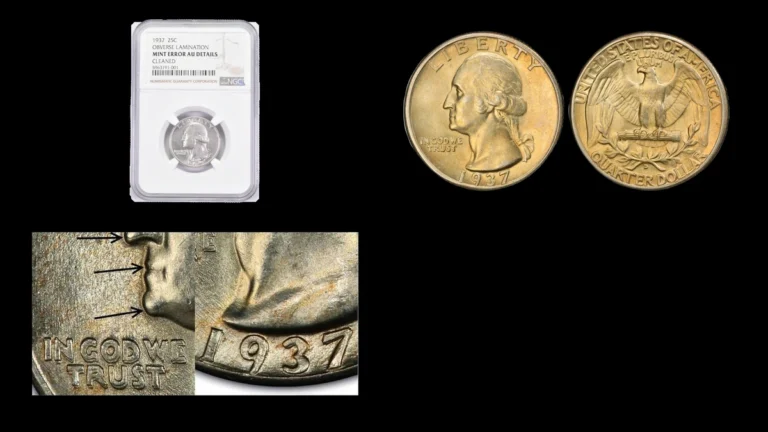 1937 Quarter Errors — error coin photographs