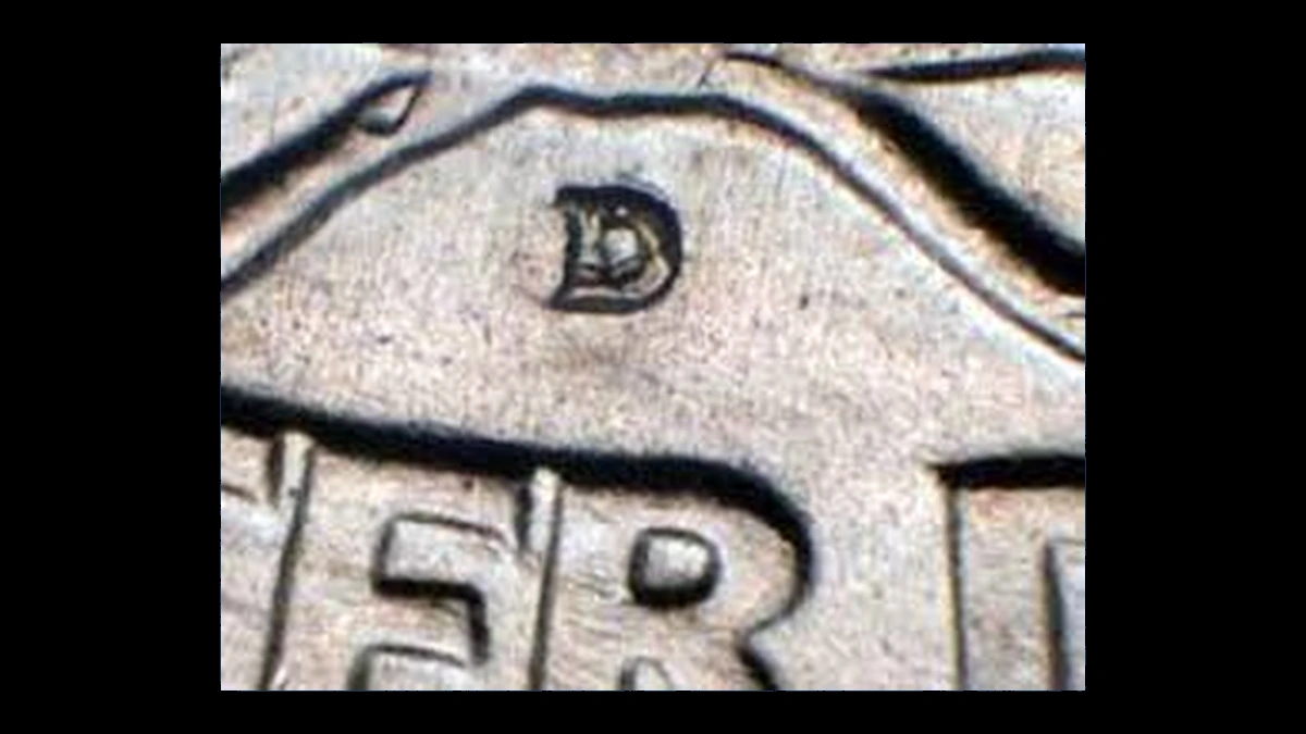 1941 Washington Quarter: Repunched Mintmark