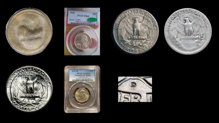 1941 Quarter Errors — error coin photographs