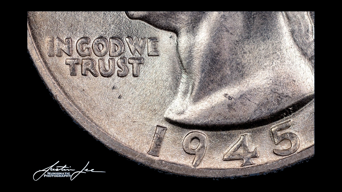 1945 Washington Quarter: Doubled Die Obverse