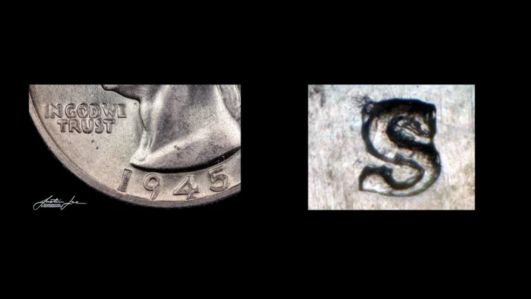 1945 Quarter Errors — error coin photographs