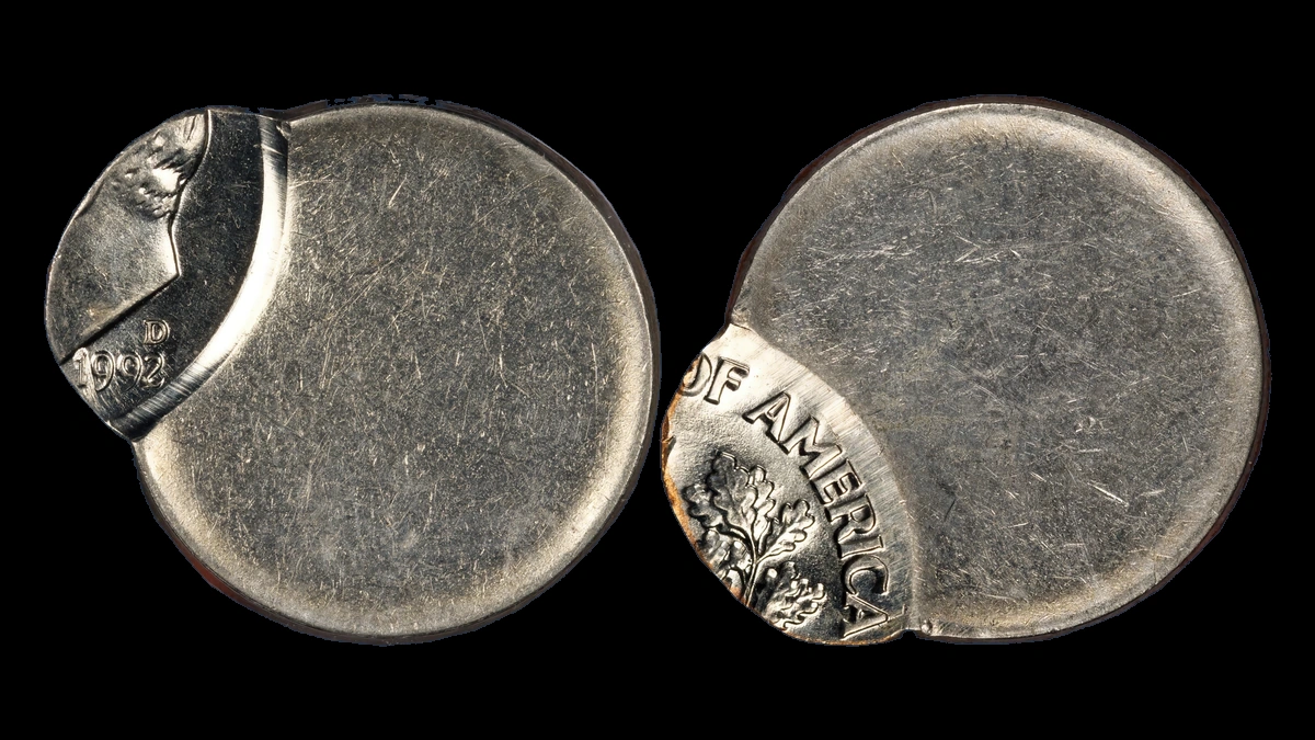 1992 Roosevelt Dime: Off-Center Strike