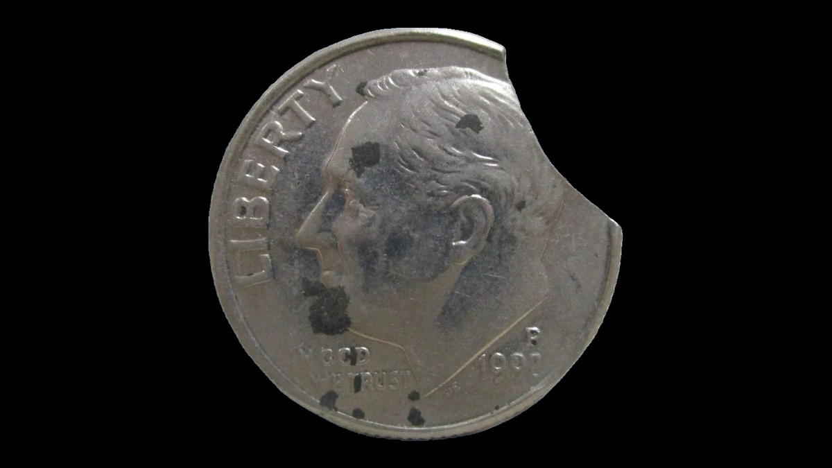 1992 Roosevelt Dime: Clipped Planchet