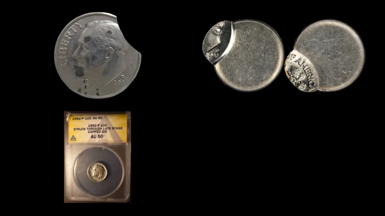 1992 Dime Errors — error coin photographs