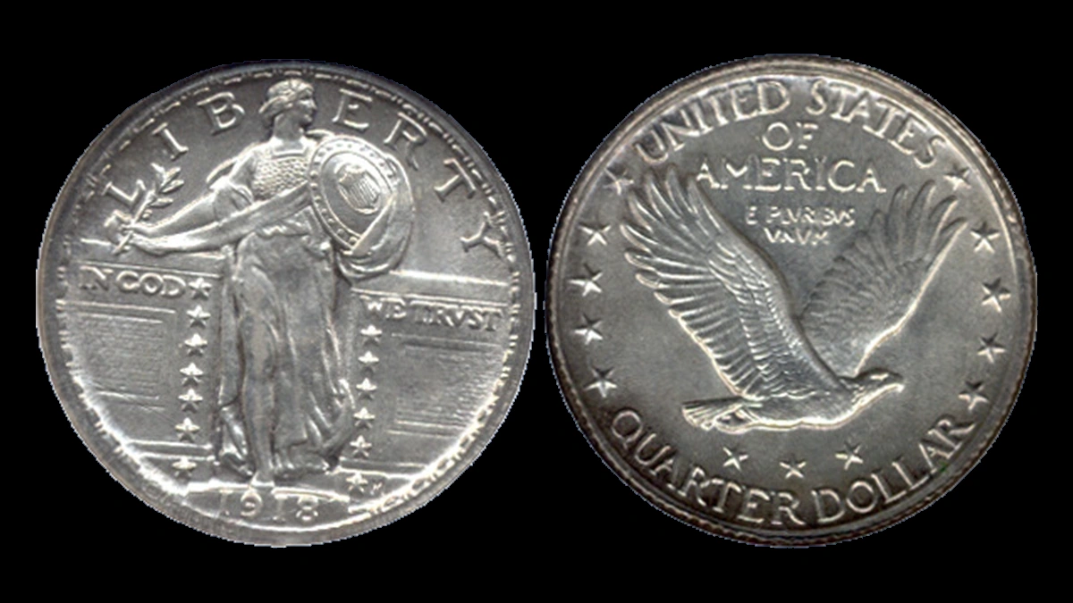 1918 Standing Liberty Quarter: Double / Multiple Strike