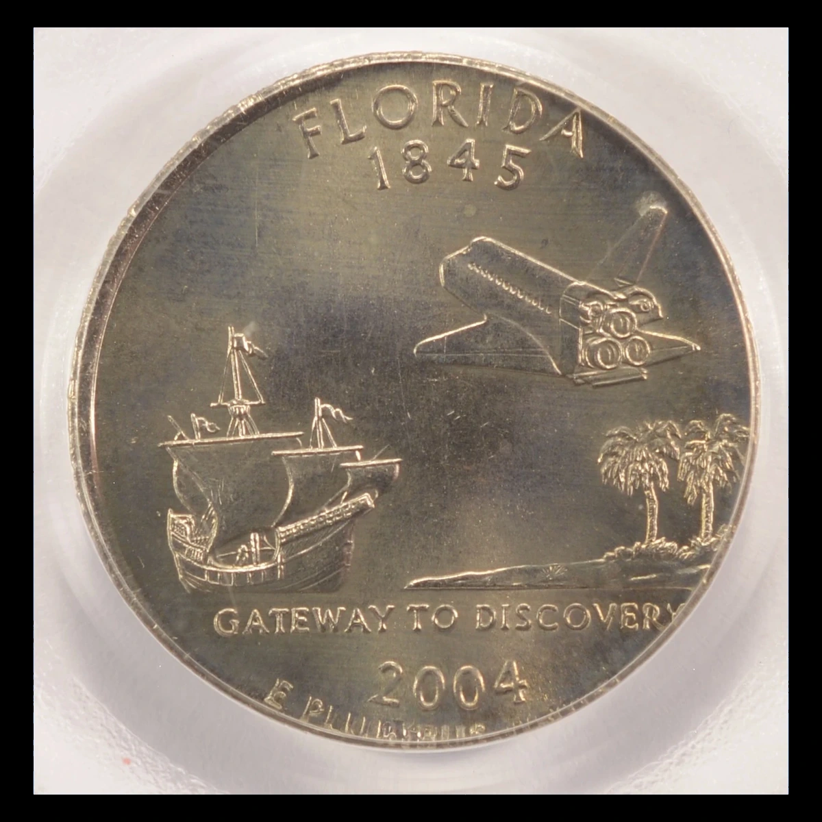 2004 Quarter: Florida — Wrong Planchet / Off-Metal Strike