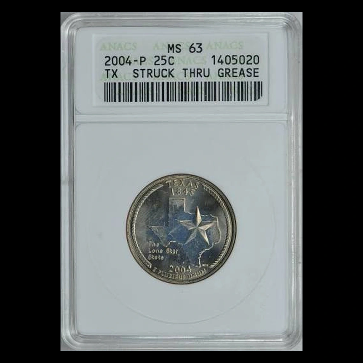 2004 Quarter: Texas — Struck-Through Error