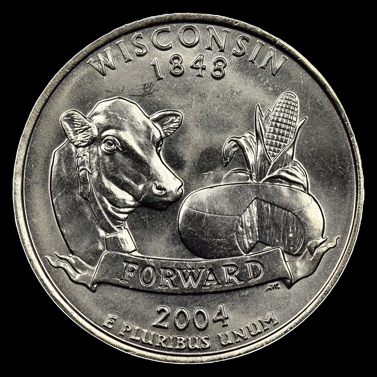 2004 Quarter: Wisconsin Extra Leaf — Low