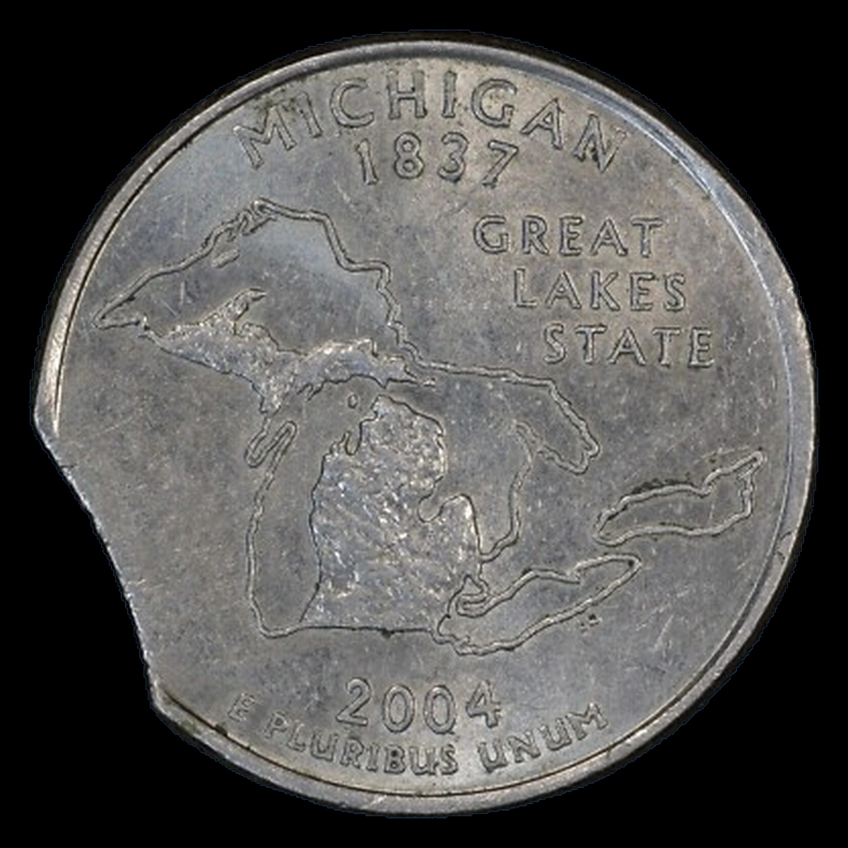 2004 Washington 50 States Quarters: Clipped Planchet
