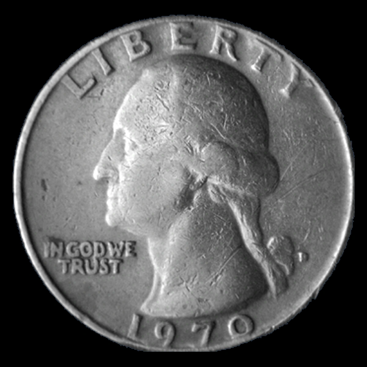1970 Washington Quarter: Die Break