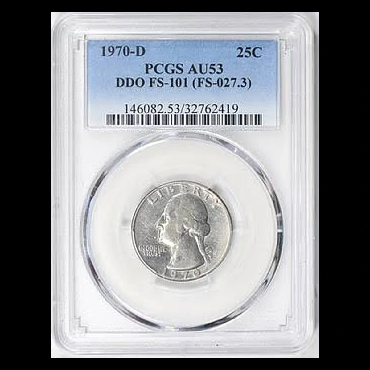 1970 Washington Quarter: Doubled Die Obverse