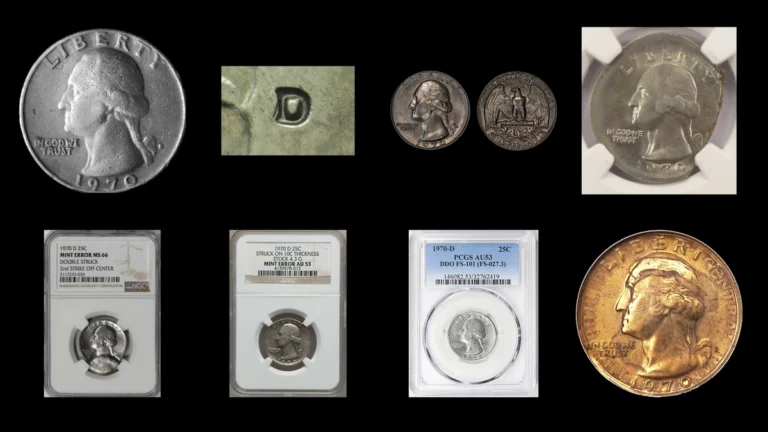 1970 Quarter Errors — error coin photographs