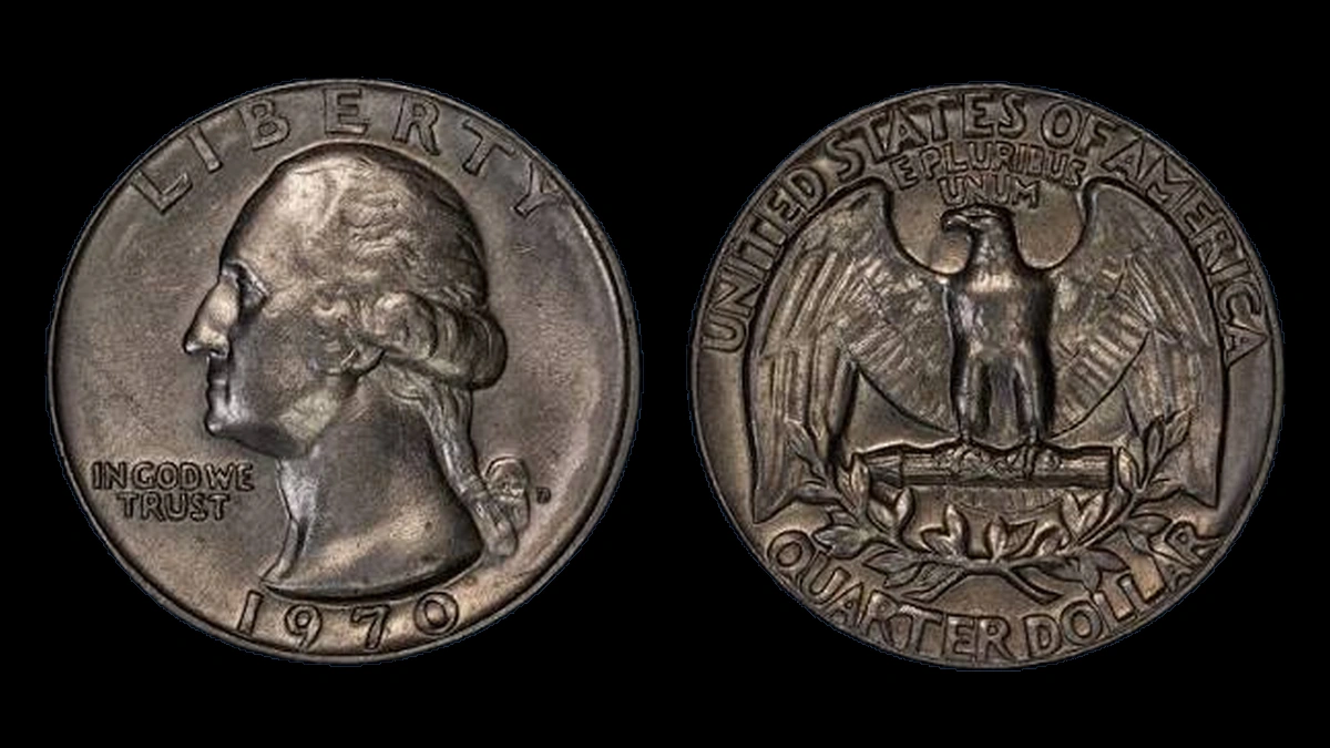 1970 Washington Quarter: Wrong Design Die