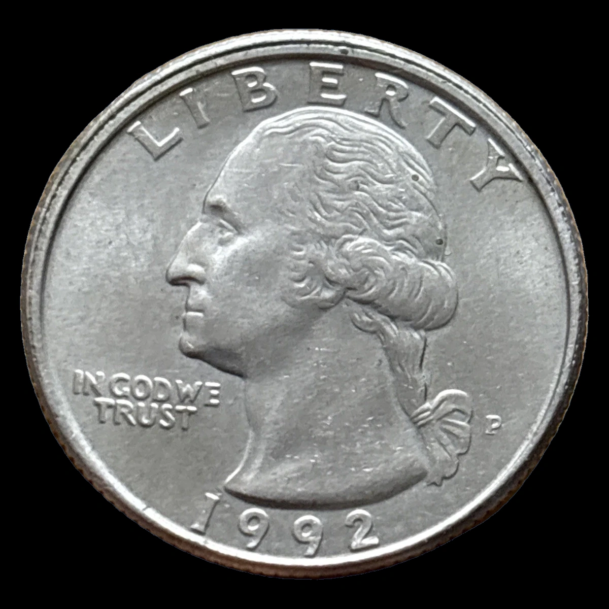 1992 Washington Quarter: Partial Collar
