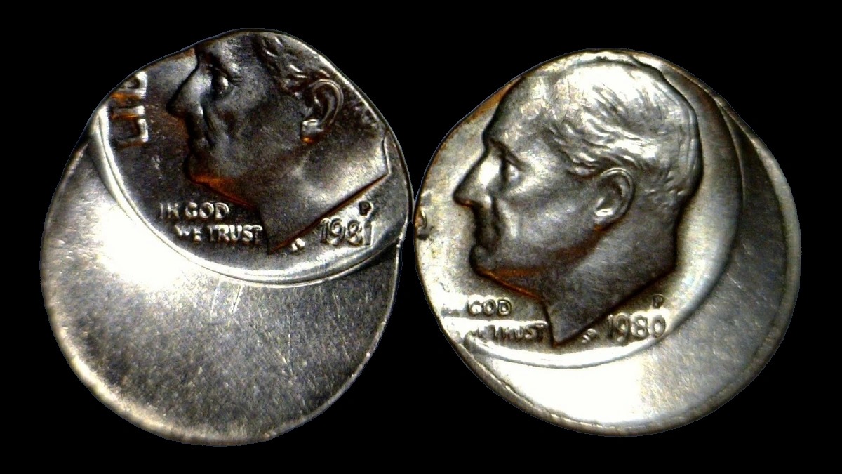 1981 Roosevelt Dime: Off-Center Strike