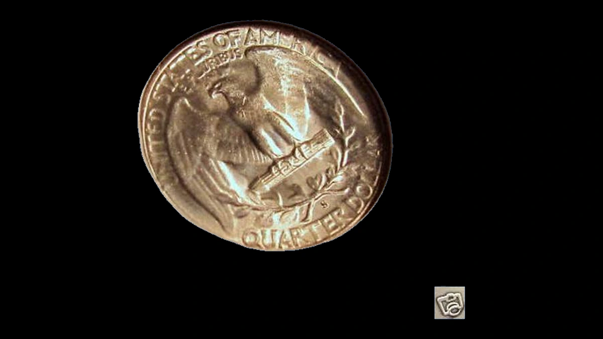 1946 Washington Quarter: Struck Through
