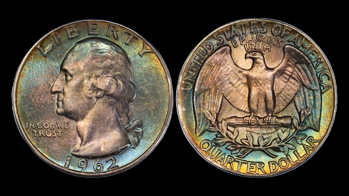 1962 Washington Quarter: Type B Reverse Variety