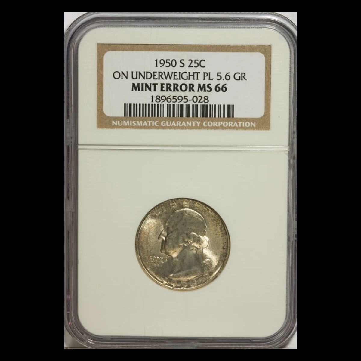 1950 Washington Quarter: Thin Thick Planchet